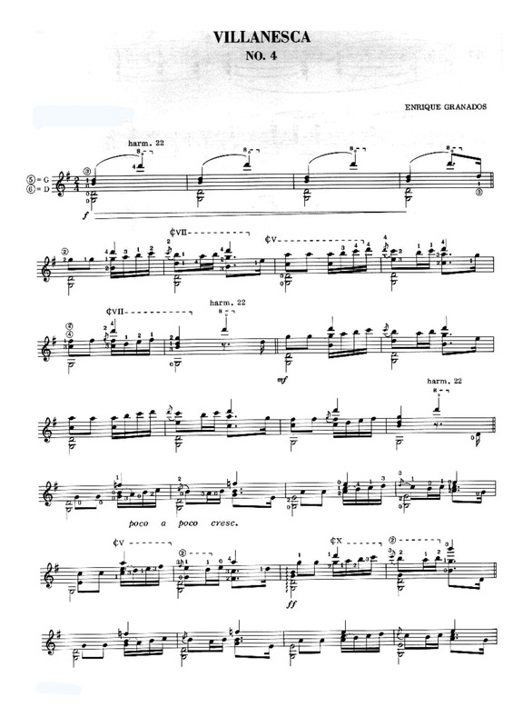 Partitura da música Villanesca Nº4