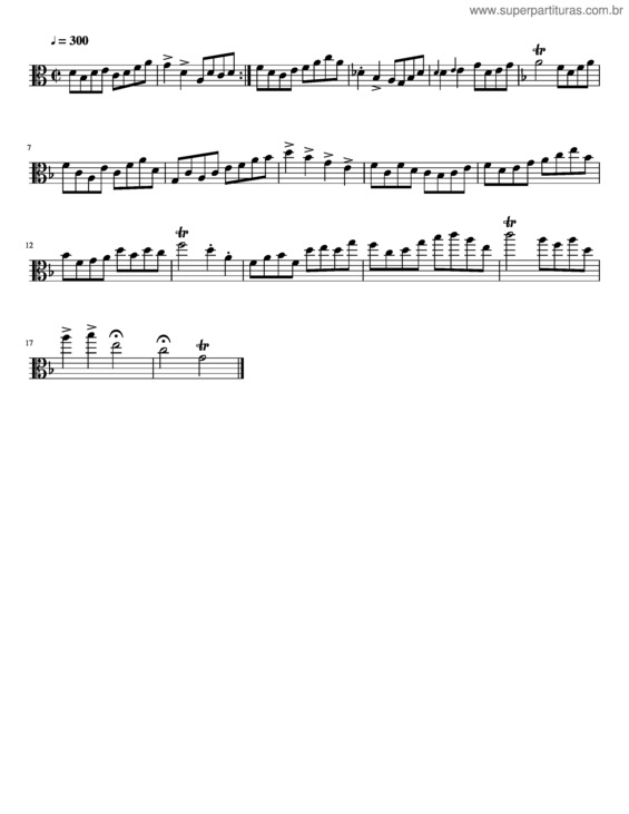 Partitura da música Viola Solo