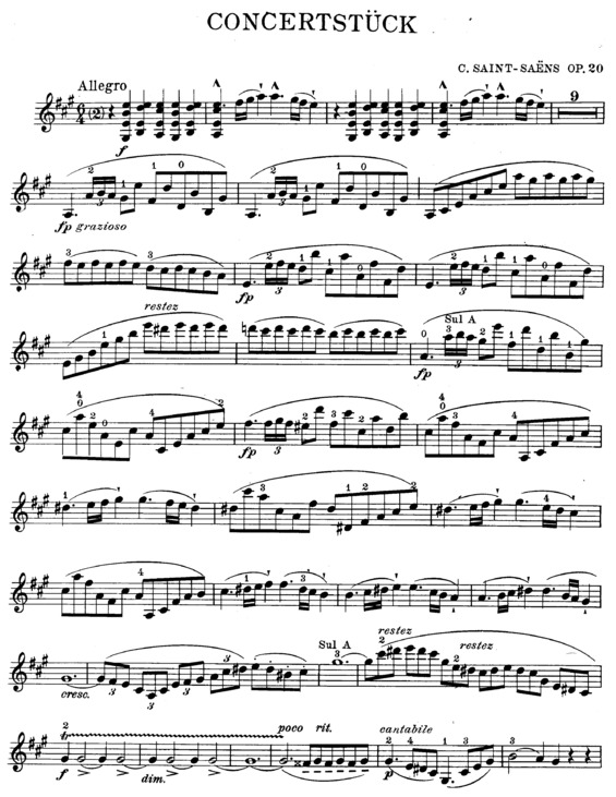 Partitura da música Violin Concerto 1 v.2