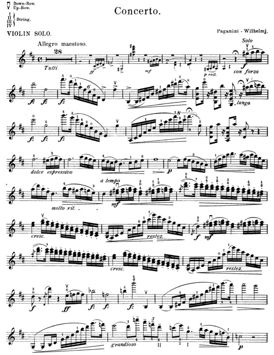 Partitura da música Violin Concerto 1