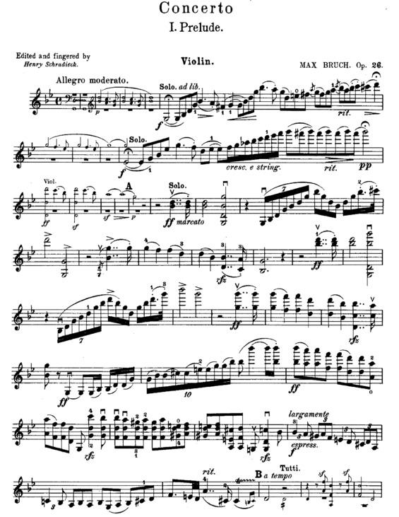 Partitura da música Violin Concerto No. 1 v.7