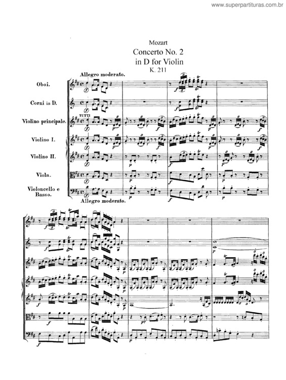 Partitura da música Violin Concerto No. 2 v.2