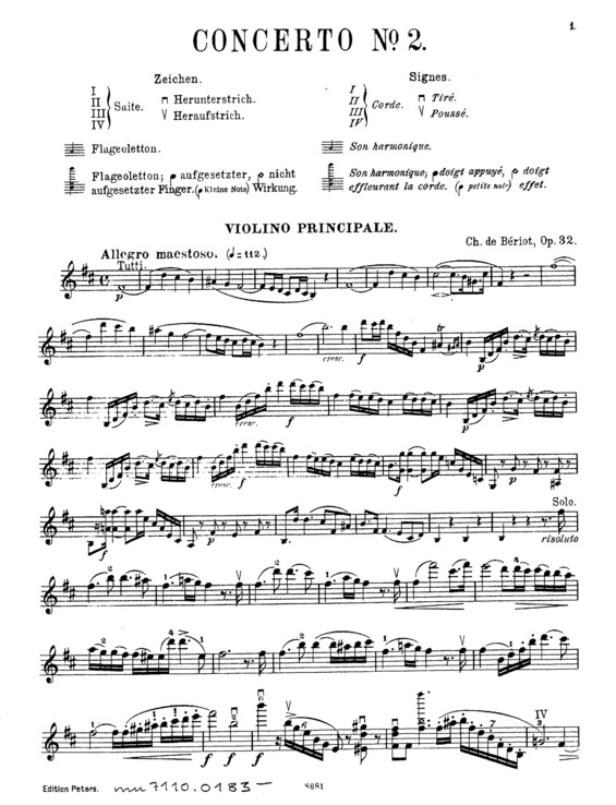 Partitura da música Violin Concerto No. 2 v.4