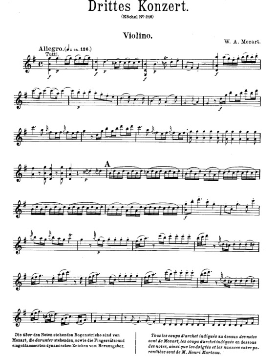 Partitura da música Violin Concerto No. 3 v.4