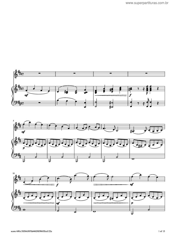 Partitura da música Violin Concerto No.2, Op.35 – Oskar Rieding