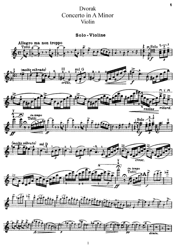 Partitura da música Violin Concerto Op 53