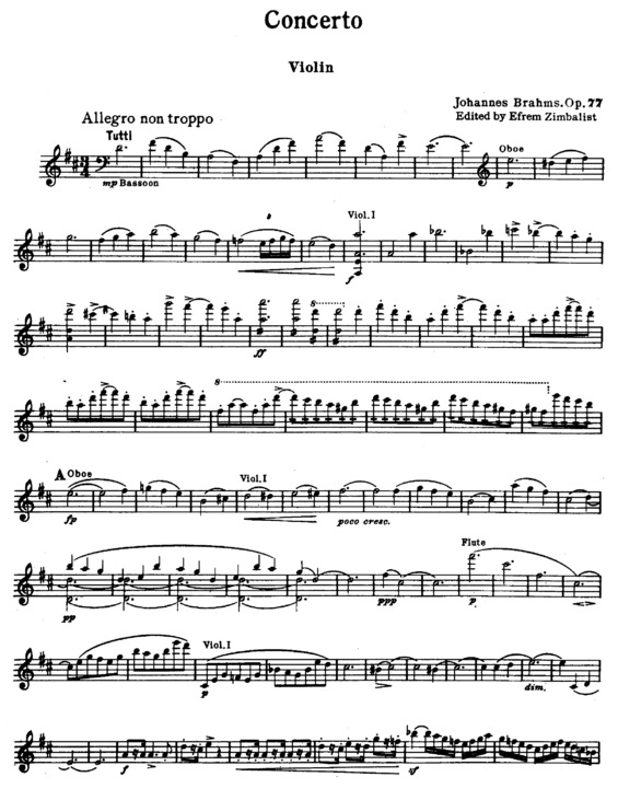 Partitura da música Violin Concerto v.16