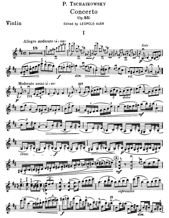Partitura da música Violin Concerto v.17