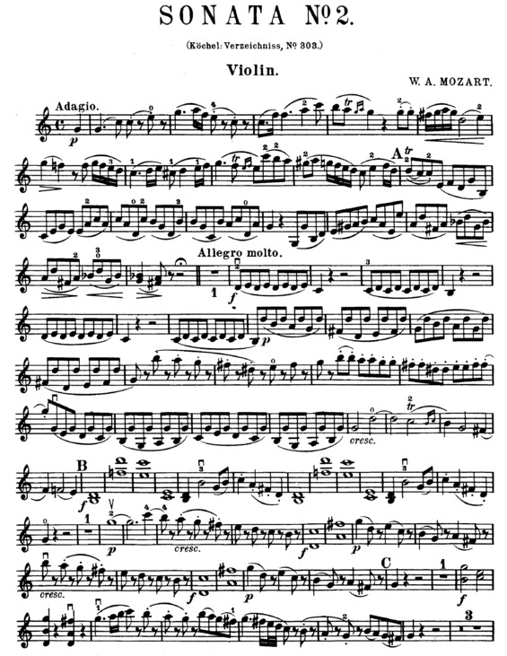 Partitura da música Violin Sonata 02