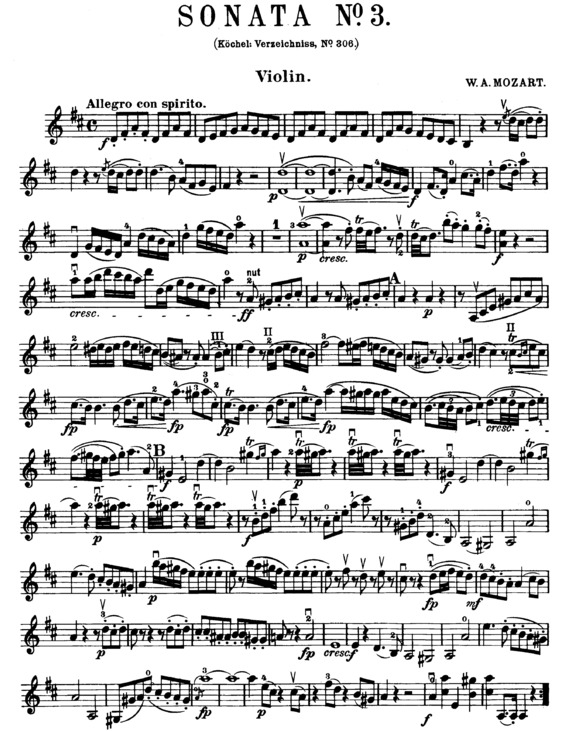 Partitura da música Violin Sonata 03
