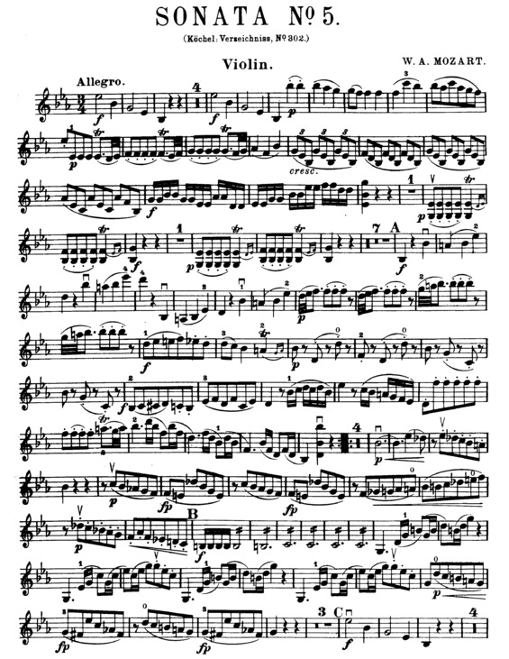 Partitura da música Violin Sonata 05