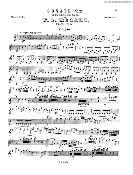 Partitura da música Violin Sonata No. 18 v.2