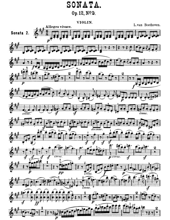 Partitura da música Violin Sonata No. 2 v.3