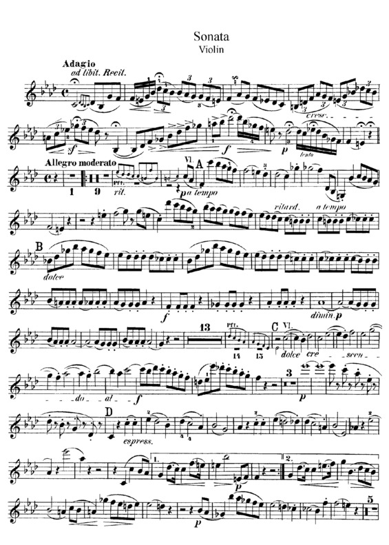 Partitura da música Violin Sonata Op 4