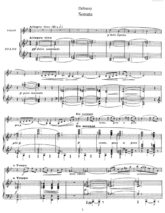 Partitura da música Violin Sonata v.2