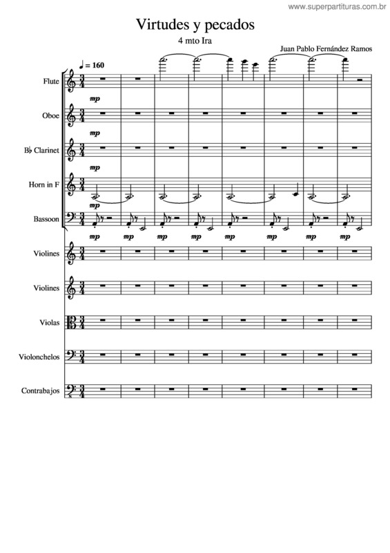 Partitura da música Virtudes Y Pecados 4 Mto Ira – Orquesta