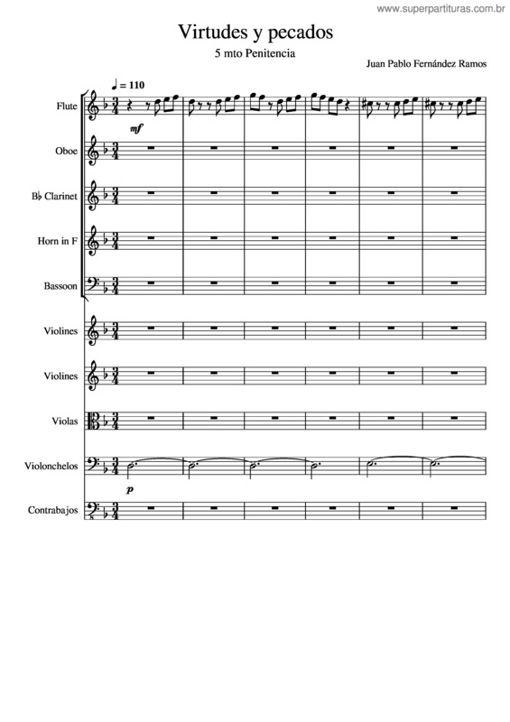 Partitura da música Virtudes Y Pecados 5 Mto Penitencia – Orquesta
