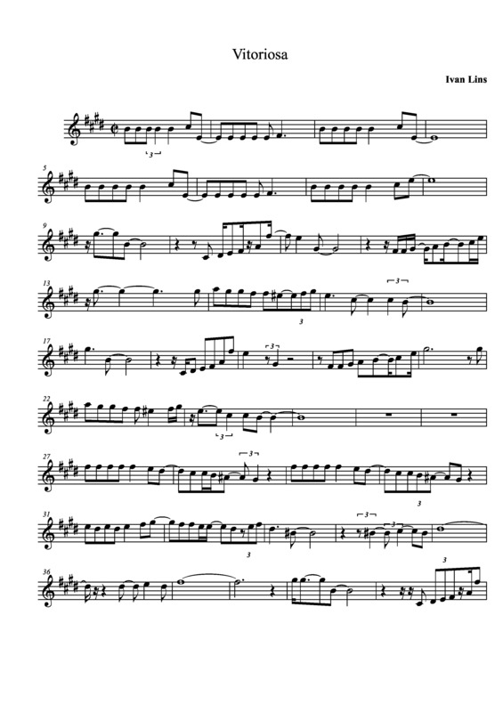 Partitura da música Vitoriosa v.5