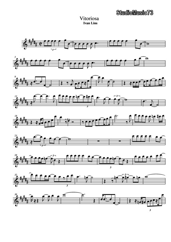 Partitura da música Vitoriosa v.6
