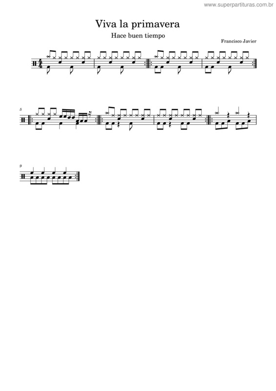 Partitura da música Viva La Primavera