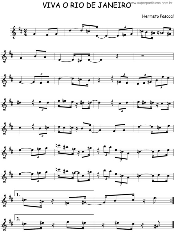 Partitura da música Viva O Rio De Janeiro