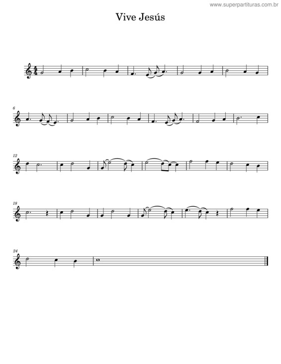 Partitura da música Vive Jesús v.3