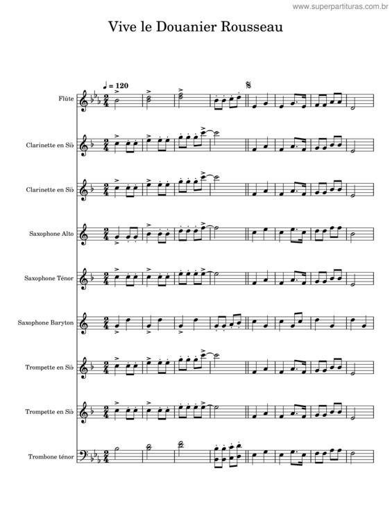 Partitura da música Vive Le Douanier Rousseau v.4