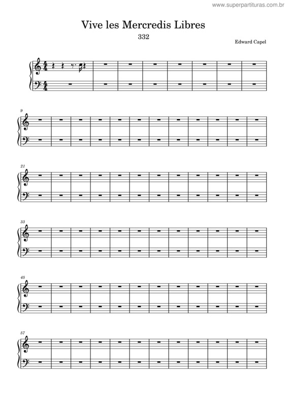 Partitura da música Vive Les Mercredis Libres v.2