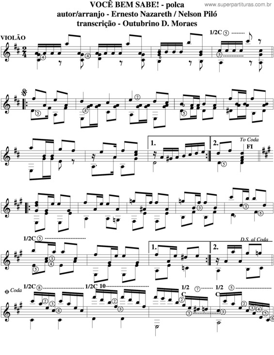 Partitura da música Você Bem Sabe v.3