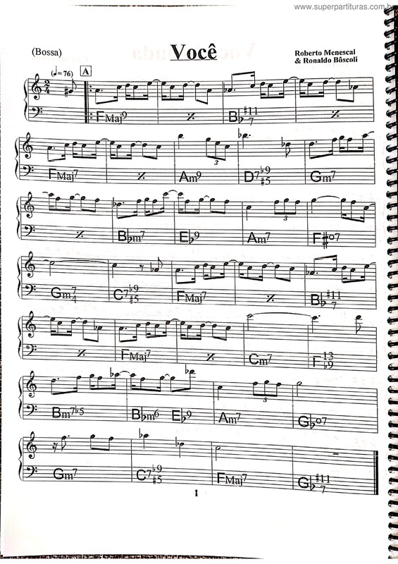 Partitura da música Você v.7