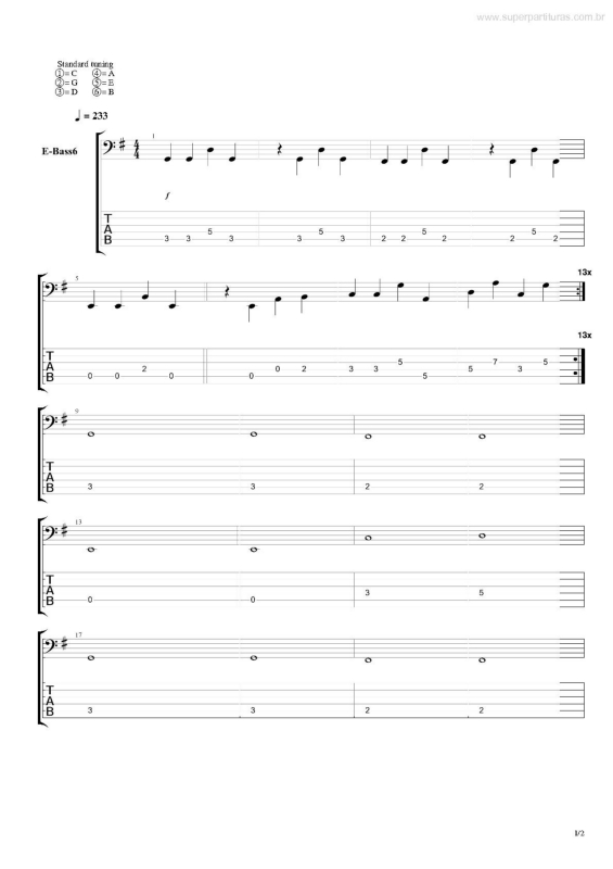 Partitura da música Você