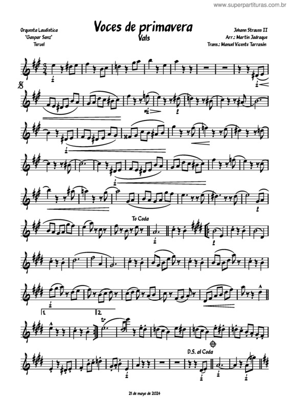 Partitura da música Voces_De_Primavera