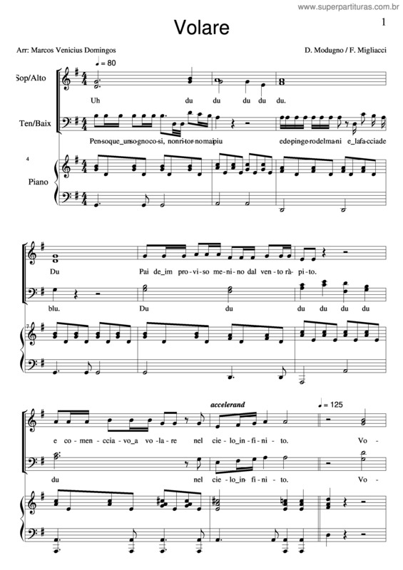 Partitura da música Vol 1 v.2