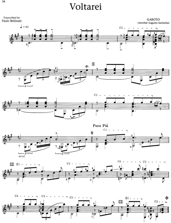 Partitura da música Voltarei