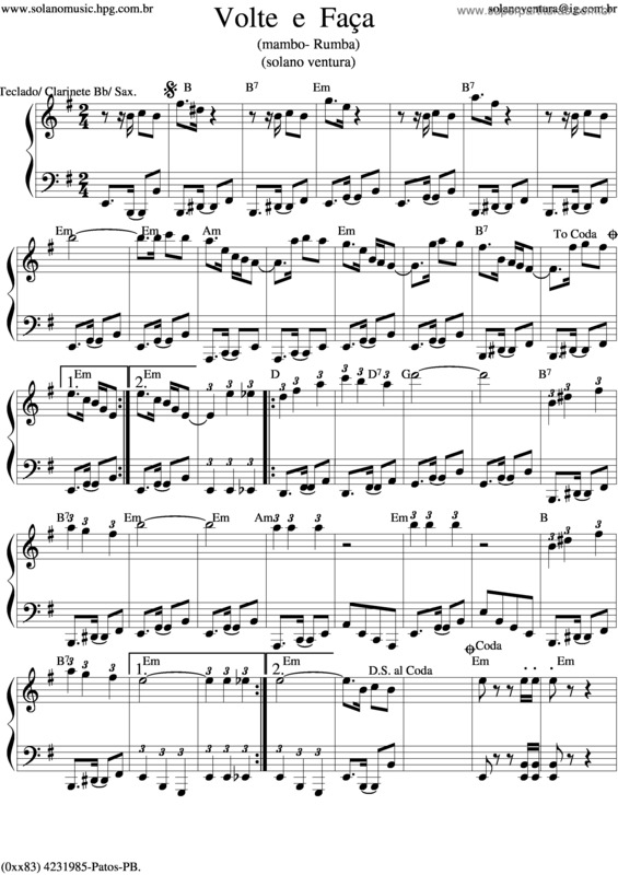 Partitura da música Volte E Faça