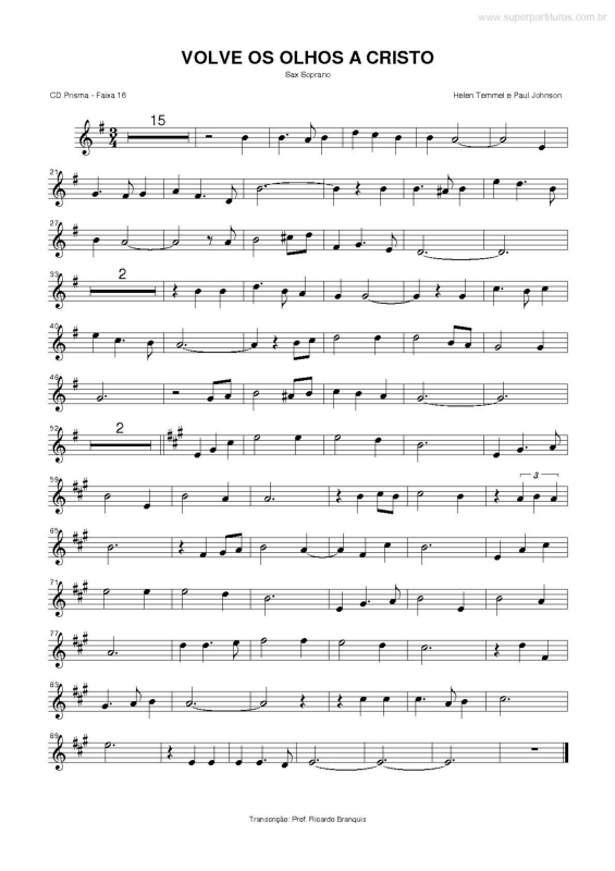 Partitura da música Volve os Olhos a Cristo v.2