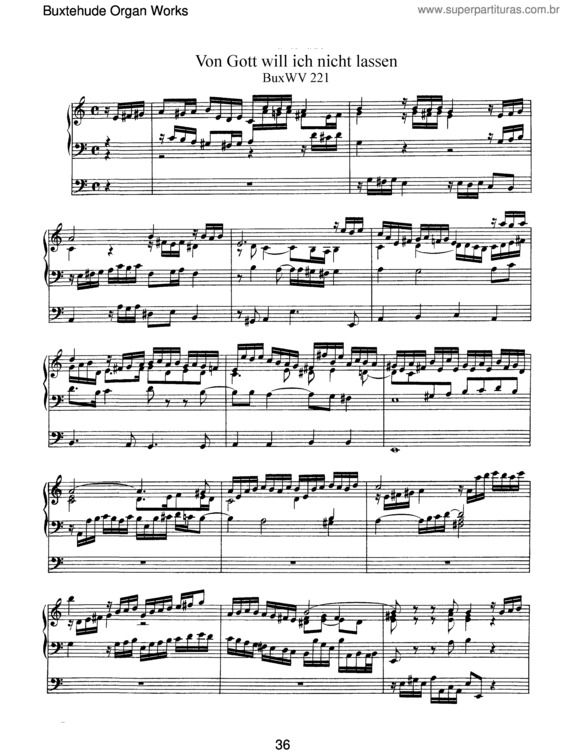 Partitura da música Von Gott will ich nicht lassen v.2