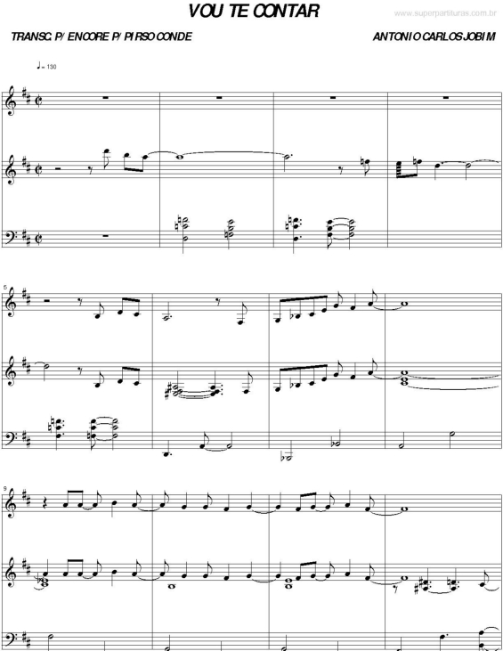 Partitura da música Vou te Contar