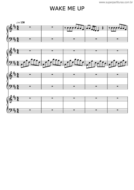 Partitura da música Wake Me Up – Avicii v.15