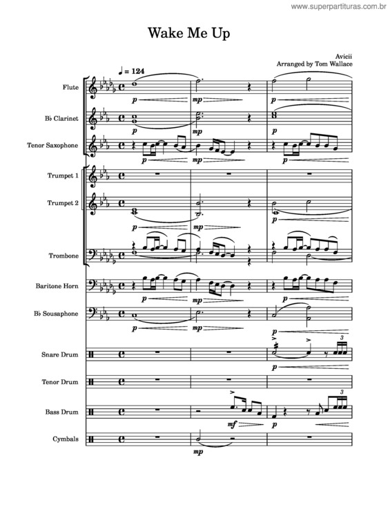 Partitura da música Wake Me Up – Avicii Wake Me Up
