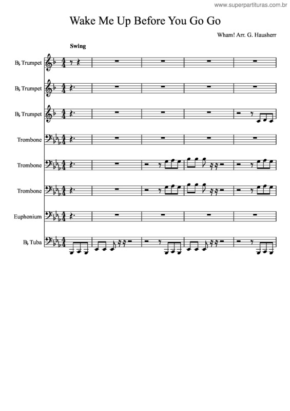 Partitura da música Wake Me Up Before You Go Go