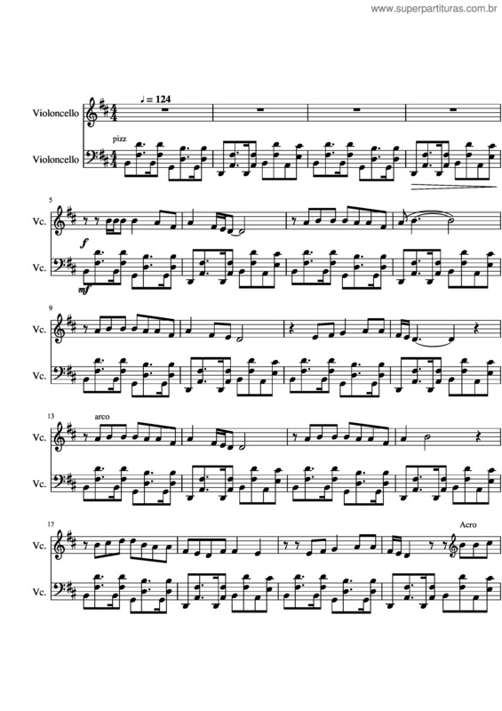 Partitura da música Wake Me Up v.28