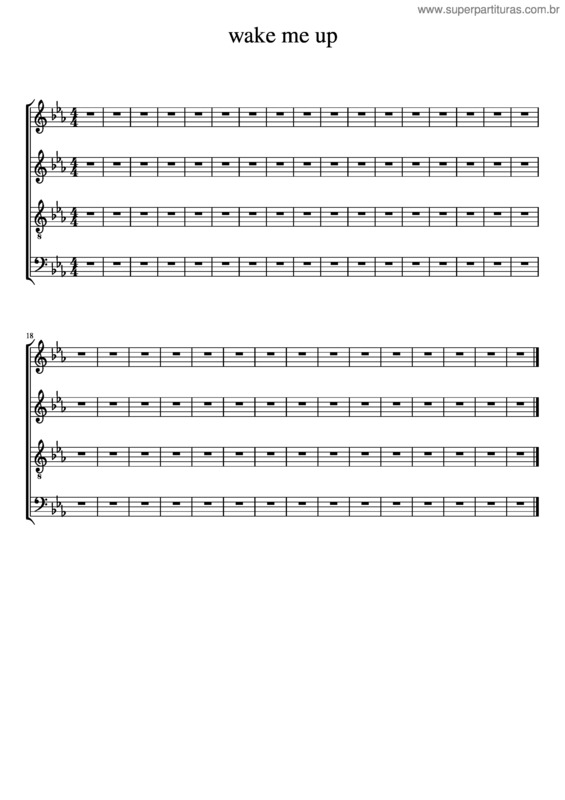 Partitura da música Wake Me Up v.35