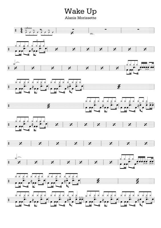 Partitura da música Wake Up v.3