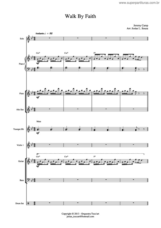 Partitura da música Walk By Faith
