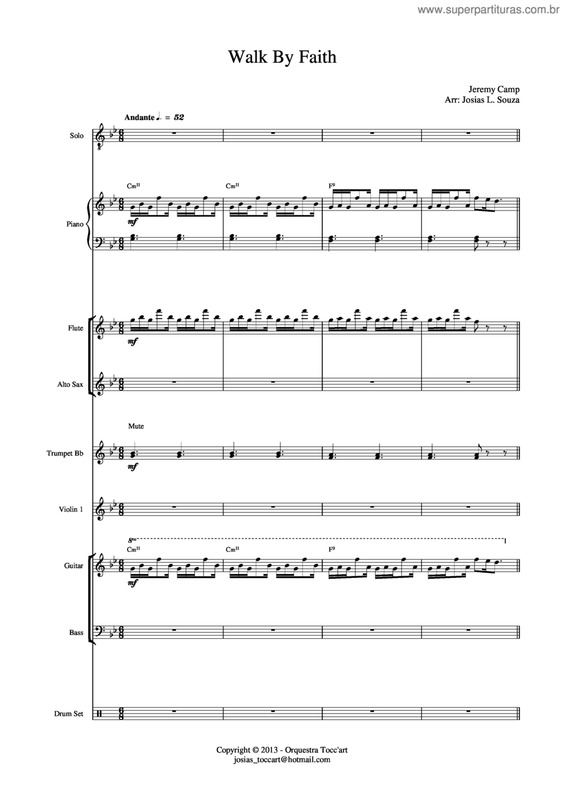 Partitura da música Walk By Faith