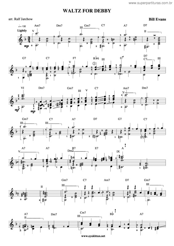 Partitura da música Waltz For Debby 