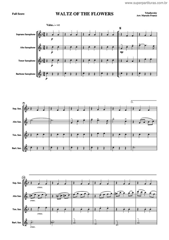 Partitura da música Waltz Of The Flowers v.2