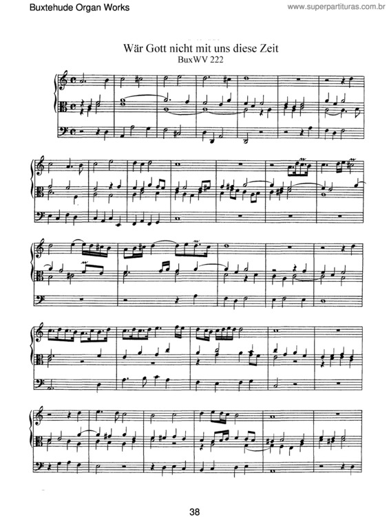 Partitura da música War Gott nicht mit uns diese Zeit