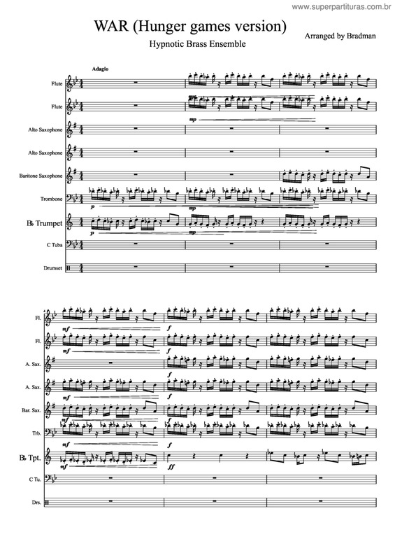 Partitura da música War